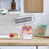 Organiseur de cuisine pour épices et sachets - blanc - pack Voir les images du produit 5
