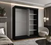 CASPIAN 24 Kleiderschrank Schwarz Garderobenschrank mit Produktbild-Vorschau 2