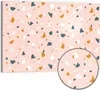 DEQORI Hybrid Leinwand Bild 90x60 cm 'Rosa Terrazzo-Zauber' Produktbild-Vorschau 1