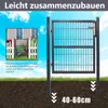 Jopassy Gartentor Gartentür 120 x 100 cm Zauntor Hoftor  Produktbild-Vorschau 6