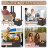 LZQ 2 × kôš na palivové drevo 60 l, plstený kôš z plsti a Náhľad obrázku produktu 9