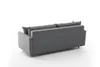 The back view of a grey sofa on a white background. Produktbild-Vorschau