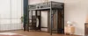 Letto a soppalco Sweiko in metallo 90 × 200 cm con design a Anteprima dell’immagine prodotto 8