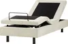 BELIANI Polsterbett Beige Stoffbezug 80x200 cm Elektrisch Produktbild-Vorschau 1