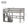 OKWISH Lit Superposé 140x200 cm - Escalier avec Rangement - Voir les images du produit 4