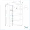 KOMTO Bücherregal 80 cm breit, weiß, Bücherregal mit 4 Produktbild-Vorschau 4