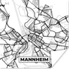 MuchoWow® Poster Mannheim - Karte - Stadtplan - Produktbild-Vorschau 1