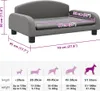 vidaXL Pelíšek pro psy šedý 70x45x30 cm Imitace kůže Náhled obrázku produktu 7