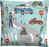 biberna Feinbiber-Bettwäsche "POLIZEI" TÜRKIS 135/200 + Produktbild-Vorschau 5