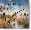 Wanduhr - Quadrat - Glasuhr - Ähren Küste Sonne - 30x30cm - Produktbild-Vorschau 1