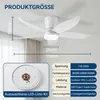 70W 5 Flügeln Deckenventilator mit Beleuchtung, LED Produktbild-Vorschau 9