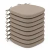 Sitzkissen-Set, Komfort, 36x37 cm, 8-teilig, Jersey, beige Produktbild-Vorschau 1