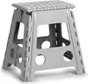 Klappbarer Tritthocker Kunststoff grau 38,5 x 31,5 x 39 cm Produktbild-Vorschau 1