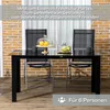 Outsunny Gartentisch, Garten Esstisch für 6 Personen aus Produktbild-Vorschau 6