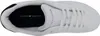 A top-down view of a white Tommy Hilfiger sneaker. Voir les images du produit