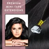 hair2heart Premium Mini Tape Extensions capelli umani - 12 Anteprima dell’immagine prodotto 10