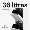Klarstein Dual Compartment Mülleimer 2 Fächer - 36 L Podgląd zdjęcia produktu 3