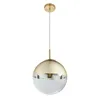 LED Pendellampe, Glaskugel, gold transparent, 25 cm, VARUS Produktbild-Vorschau 2