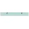 vidaXL Mensole galleggianti 2 pz. Vetro 80x10 cm 8 mm Anteprima dell’immagine prodotto 3