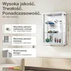 K-Möbel szklana szafka ścienna w kolorze białym (80x60x25 Podgląd zdjęcia produktu 2
