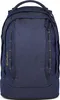 A front view of a blue backpack. Voir les images du produit
