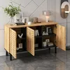 Merax dressoir met 3 deuren met push-open sluiting en een Productafbeelding-voorbeeld 7