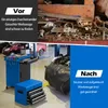 COSTWAY Dílenský vozík 2v1 s kufrem, 8 přihrádek, háčky a Náhled obrázku produktu 5