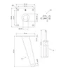 Schräg stehende Stahlbeine 13 cm, Set mit Schrauben, Produktbild-Vorschau 2