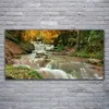 Glasbilder 120x60 Wandbild Druck auf Glas Wasserfall Wald Produktbild-Vorschau 2