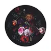 Volero - Teppich Floral Rund - Florine Schwarz Rosa - Ø 100 Produktbild-Vorschau 2