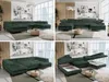 Ecksofa U-form, Schlaffunktion, Bettkasten, einstellbare Produktbild-Vorschau 2