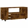 vidaXL TV skříňka kouřový dub 102x34,5x43 cm odvozený Náhled obrázku produktu 4