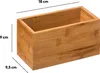 Boîte de rangement, compartiment de rangement, bambou, 18 x Voir les images du produit 5