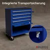 AREBOS Servante d'atelier, 4 tiroirs, 81 outils, tapis Voir les images du produit 7
