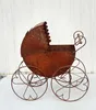 Retro Kinderwagen zum Bepflanzen 58x60x33cm Edelrost Produktbild-Vorschau 2