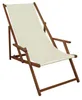 Liegestuhl weiß Gartenliege klappbare Sonnenliege Deckchair Produktbild-Vorschau 8