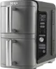 A gray Ninja air fryer with two baskets and a digital control panel. Podgląd zdjęcia produktu