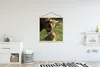 MuchoWow® Textilposter Kuh - Gras - Horn - Kalb 120x120 cm Produktbild-Vorschau 2