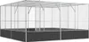 vidaXL Volière argentée 418x414x212 cm acier Voir les images du produit 1