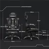 Yaheetech Gaming Stuhl mit Massagefunktion Bürostuhl Produktbild-Vorschau 3