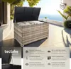 A storage box on a patio with a view of the sea. Produktbild-Vorschau