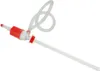 A manual siphon pump with a red handle and clear tubing, isolated on a white background. Anteprima dell’immagine prodotto