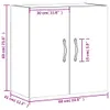 vidaXL Szafka ścienna biała 60x31x60 cm materiał Podgląd zdjęcia produktu 8