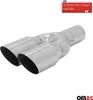 Auspuff Endrohr Edelstahl Y 2x76mm MS-Design Produktbild-Vorschau 2