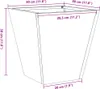 vidaXL Pflanzkübel 2 Stk. Anthrazit 30x30x30 Stahl Produktbild-Vorschau 7