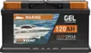 EXAKT GEL Batterie 12V 120Ah Bootsbatterie Marine Wohnmobil Produktbild-Vorschau 1