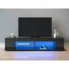 SONNI TV-Schrank Schwarz Hochglanz 135x39x30cm mit Produktbild-Vorschau 2