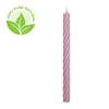 Rustic Stabkerzen by Wenzel, Rosa Twist-Design, 350mm, 28mm Produktbild-Vorschau 2