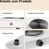 Wiltec Doppelkochplatte 2000W Kochplatte elektrisch mit Produktbild-Vorschau 6