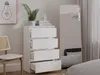 M4/60 Malwa Kommode 4 Schubladen Weiss Produktbild-Vorschau 4